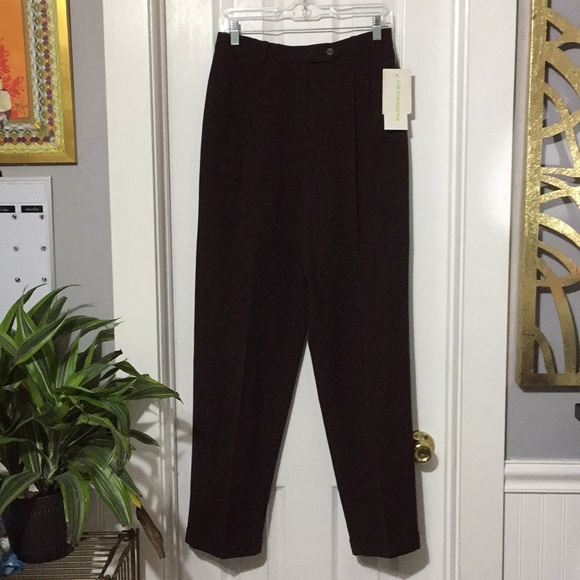 Liz Claiborne Pants - New Liz Claiborne dark brown wool classics 10 (&y)